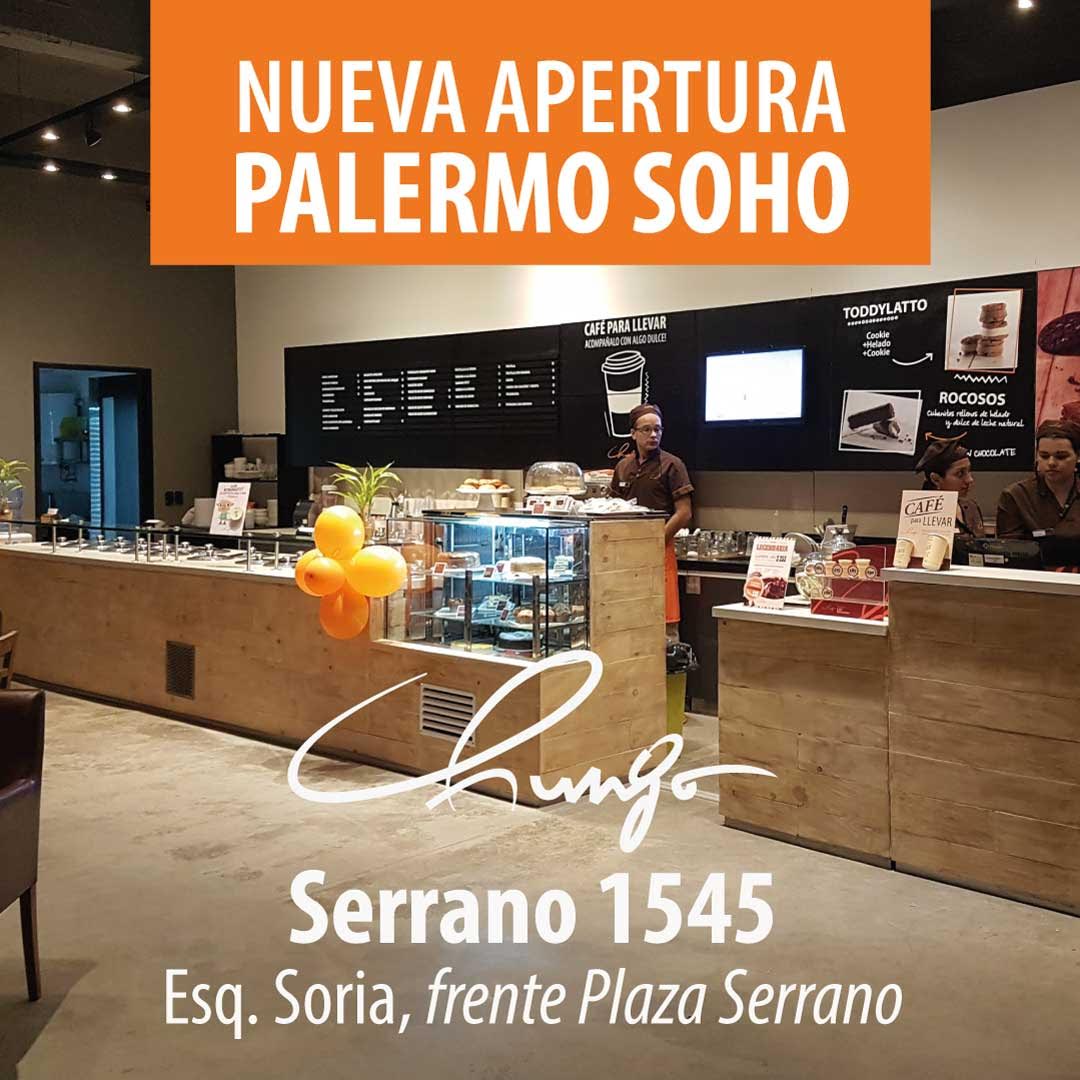 Ahora podes disfrutar CHUNGO en Plaza Serrano