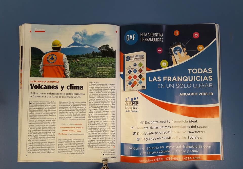 GAF, Guía de Franquicias en la Revista Noticias.