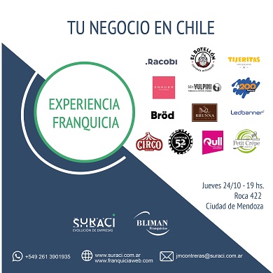 Chile: destino obligado de las franquicias mendocinas