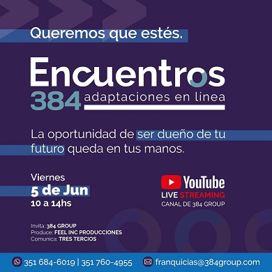384 Group presenta primera edición de Encuentros 384, adaptaciones en línea. 