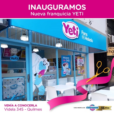 Nueva franquicia YETI, FANS DEL HELADO