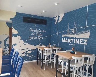 Café Martínez llegó a la ciudad más austral del mundo